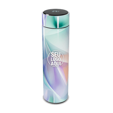 Garrafa Térmica Touch Estampa Geométrica Colorida personalizado