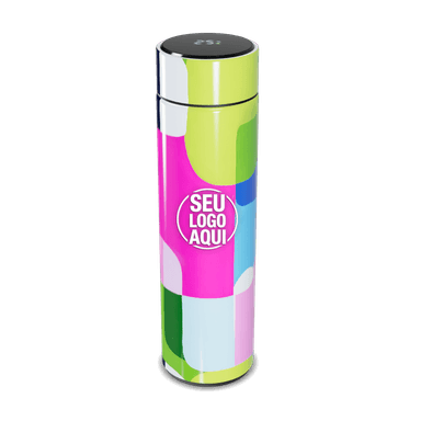 Garrafa Térmica Touch Colorida Com Display Digital personalizado