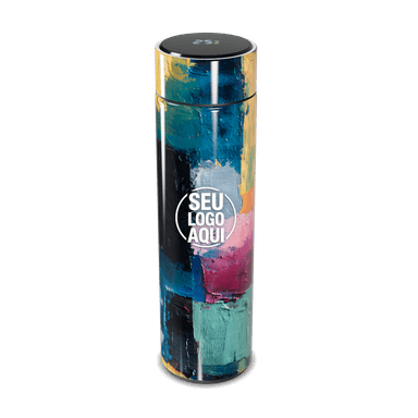 Garrafa Térmica Touch Design Artístico Colorido personalizado