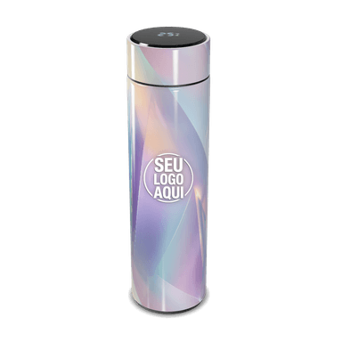 Garrafa Térmica Touch Holográfica Digital personalizado