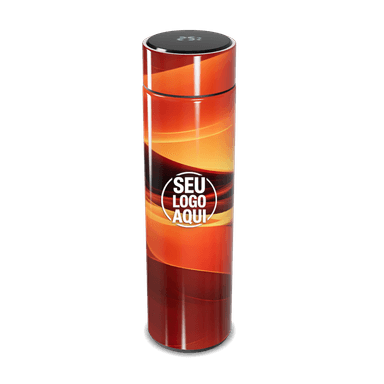 Garrafa Térmica Touch Design Laranja Digital personalizado