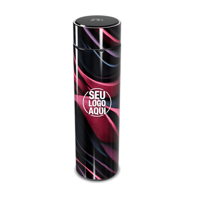 Garrafa Térmica Touch Listras Coloridas personalizado