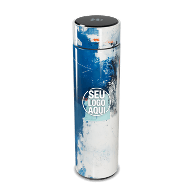 Garrafa Térmica Touch Pintura Azul personalizado