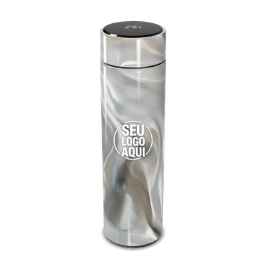 Garrafa Térmica Touch Aço Inox Prateado personalizado