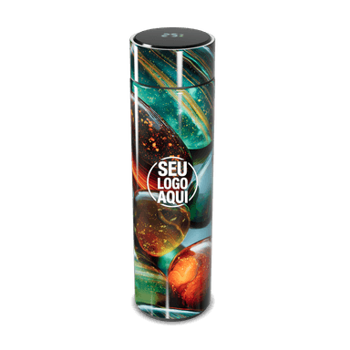 Garrafa Térmica Touch Estampa Colorida Vidro personalizado