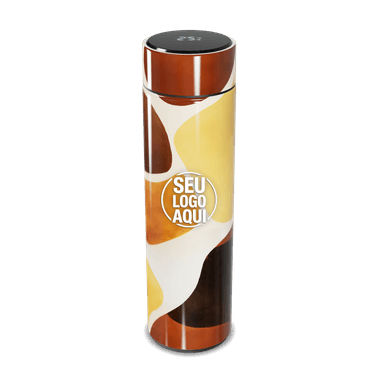 Garrafa Térmica Touch Estampa Geométrica Colorida personalizado