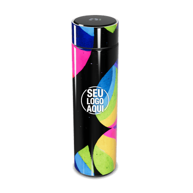 Garrafa Térmica Touch Colorida Aço Inox Digital personalizado