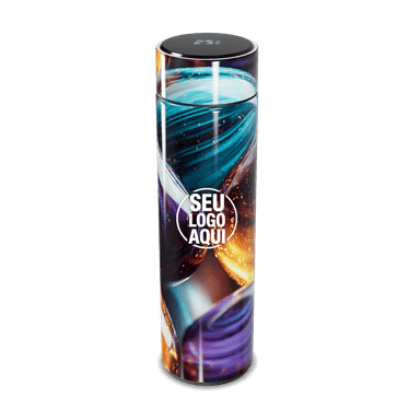 Garrafa Térmica Touch Estampa Colorida Vidro personalizado