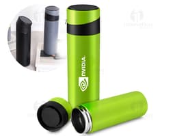 Garrafa Térmica 400ml: mantenha suas bebidas favoritas na temperatura ideal por mais tempo. Feita em plástico resistente