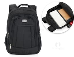 Modern and stylish leather laptop backpack. Ideal for keeping your equipment safe and organized. Contemporary design with