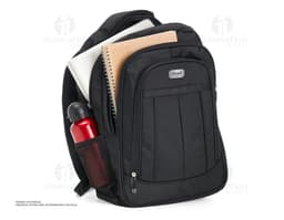Modern and stylish leather laptop backpack. Ideal for keeping your equipment safe and organized. Contemporary design with