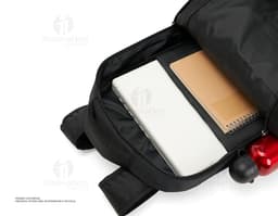 Modern and stylish leather laptop backpack. Ideal for keeping your equipment safe and organized. Contemporary design with
