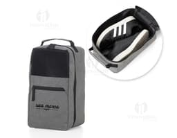 Porta Tênis de Couro Moderno e Prático para Viagens e Academia. Ideal para guardar seu calçado com segurança e estilo. Com