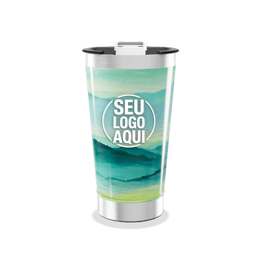 Copo Térmico Paisagem Azul personalizado