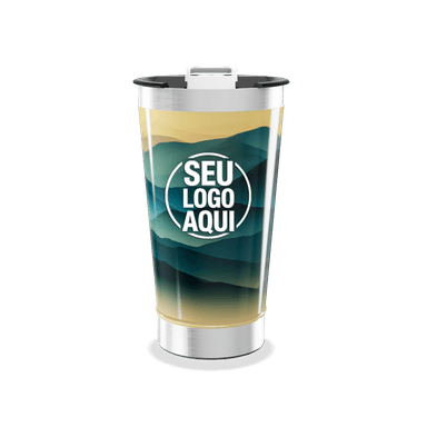 Copo Térmico Paisagem Azul Verde personalizado
