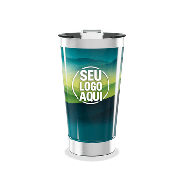 Copo Térmico Paisagem Verde Azul personalizado