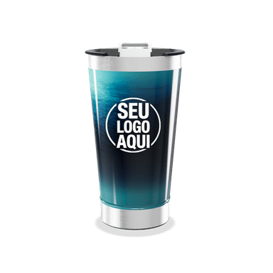 Copo Térmico Gradiente Azul Inox personalizado