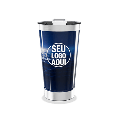 Copo Térmico Azul Estampa Oceano personalizado
