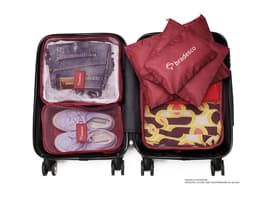 Kit nécessaire 6 peças: a combinação perfeita de praticidade e estilo para quem busca organização e elegância. Feito em