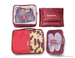 Kit nécessaire 6 peças em couro preto - moderno e elegante para viagens e uso diário. Acompanha bolsa, mochila, estojo e