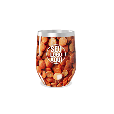 Copo Térmico Slim Estampa Laranja Grãos personalizado