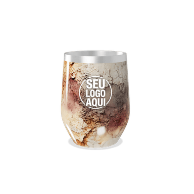 Copo Térmico Slim Estampa Terrosa Abstrata personalizado