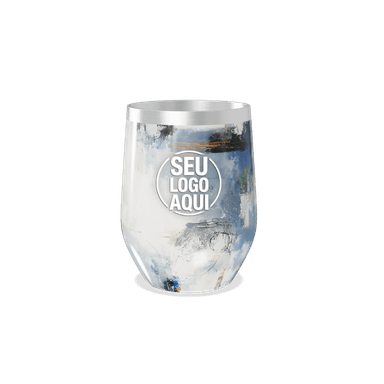 Copo Térmico Slim Aço Inox Estampa Abstrata personalizado