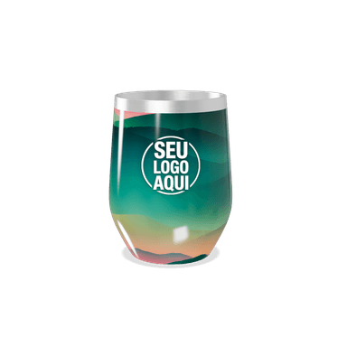 Copo Térmico Slim Verde Degradê Aço Inox personalizado