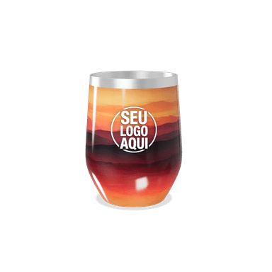 Copo Térmico Slim Paisagem Pôr Do Sol personalizado