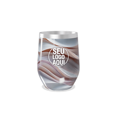 Copo Térmico Slim Estampa Ondas Coloridas personalizado