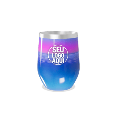 Copo Térmico Slim Gradiente Azul Rosa personalizado