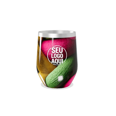 Copo Térmico Slim Transparente Com Cores Vivas personalizado