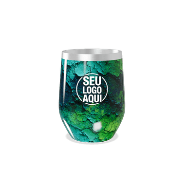 Copo Térmico Slim Verde Texturizado Inox personalizado