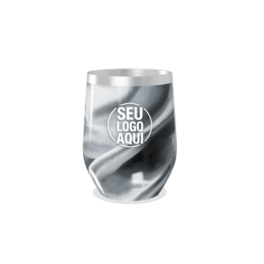 Copo Térmico Slim Prata Metálico Aço Inox personalizado