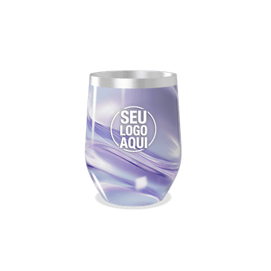 Copo Térmico Slim Roxo Marmorizado Aço Inox personalizado