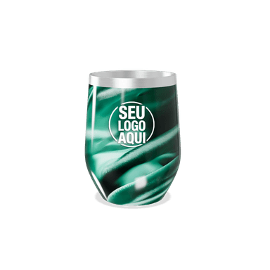 Copo Térmico Slim Verde Marmorizado Inox personalizado