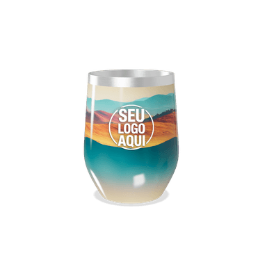 Copo Térmico Slim Paisagem Colorida Alumínio personalizado