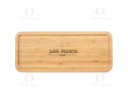 Petisqueira de bambu 36 x 15: perfeita para servir seus snacks de forma saudável e gourmet. Feita com bambu orgânico e