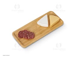 Petisqueira de bambu 36 x 15, ideal para servir snacks e petiscos de forma elegante e saudável. Feita de material orgânico e
