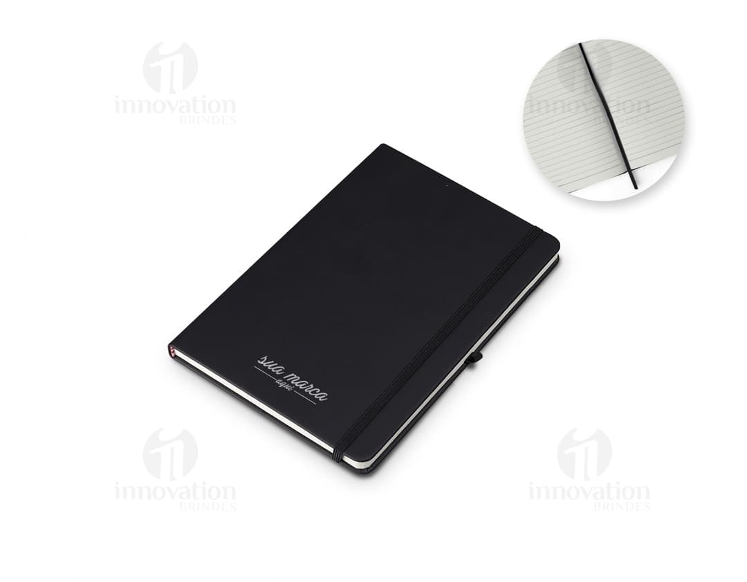 Este Moleskine emborrachado 21x14 cm é o acessório ideal para quem busca praticidade e elegância no dia a dia. Com design
