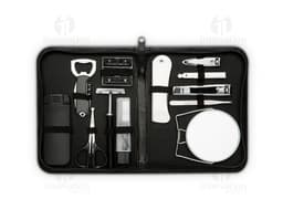 Kit Masculino 12 peças - Conjunto moderno e elegante para o homem de negócios. Composta por carteira de couro, notebook