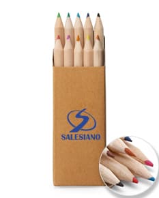 Caixa com 10 mini lápis de cor - ideal para estudantes, artistas e escritórios. Perfeito para desenhos e colorir, com cores vivas e vibrantes. Adquira já o seu!