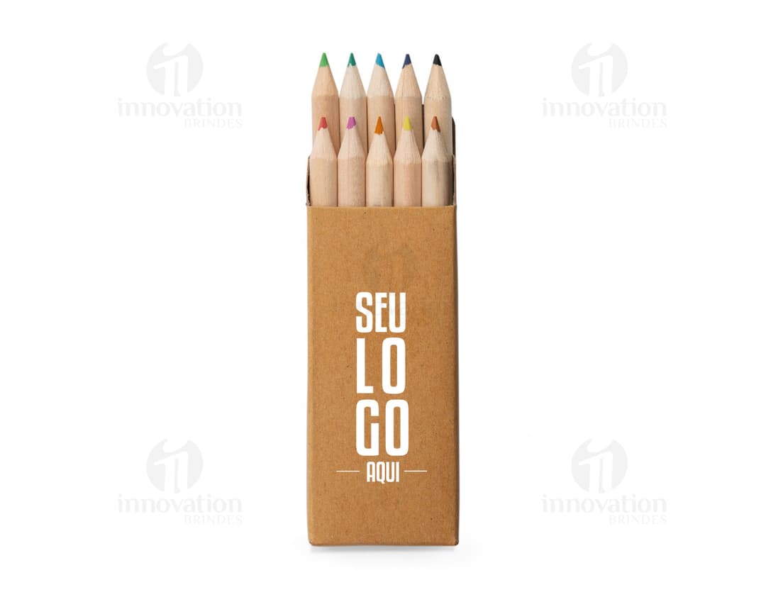 Caja con 10 mini lápices de color - ideal para estudiantes, artistas y oficinas. Perfecto para dibujar y colorear, con