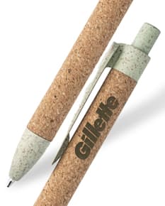 Caneta de cortiça elegante e sustentável para brindes personalizados. Ideal para escrita suave e confortável. Feita com material de alta qualidade e design moderno. Adquira já a sua!