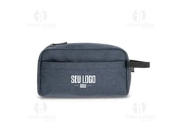 Nécessaire de couro preto para guardar seus acessórios eletrônicos com estilo e segurança. Ideal para viagens ou para o dia a