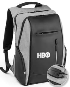 Mochila para notebook em couro preto com design moderno e tecnológico. Perfeita para viagens a negócios, com compartimento especial para laptop e diversos acessórios. Confortável e resistente, ideal para o dia a dia no escritório ou em trânsito. Tenha mais praticidade e estilo com essa mochila elegante e funcional.