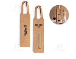 Sacola para garrafa - Proteção e segurança para seu produto durante o transporte. Feita em metal resistente, garante a