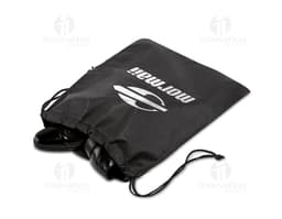 Bolsa para sapatos de couro preta para viagens e armazenamento de sapatos. Perfeita para organizar seus calçados e