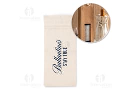 Flasche Tasche aus 100% Baumwolle ideal zum Transportieren und Lagern von Wasserflaschen, Säften, Limonade und anderen