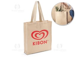Sturdy paper bag with a modern design for customized promotional products. Ideal for gifts, shopping, and corporate events.